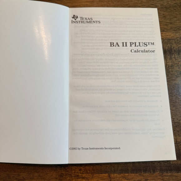 Texas Instruments Calculator - BA II Plus - Picture 6 of 7